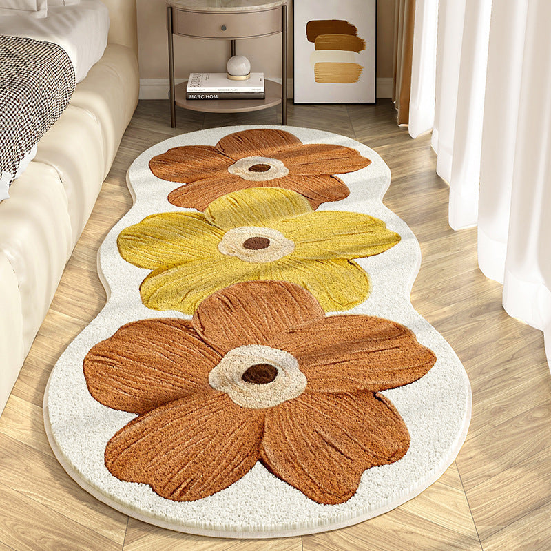 📢📢 50 % RABATT!! 💐 Weicher Teppich mit unregelmäßigem Blumenmuster