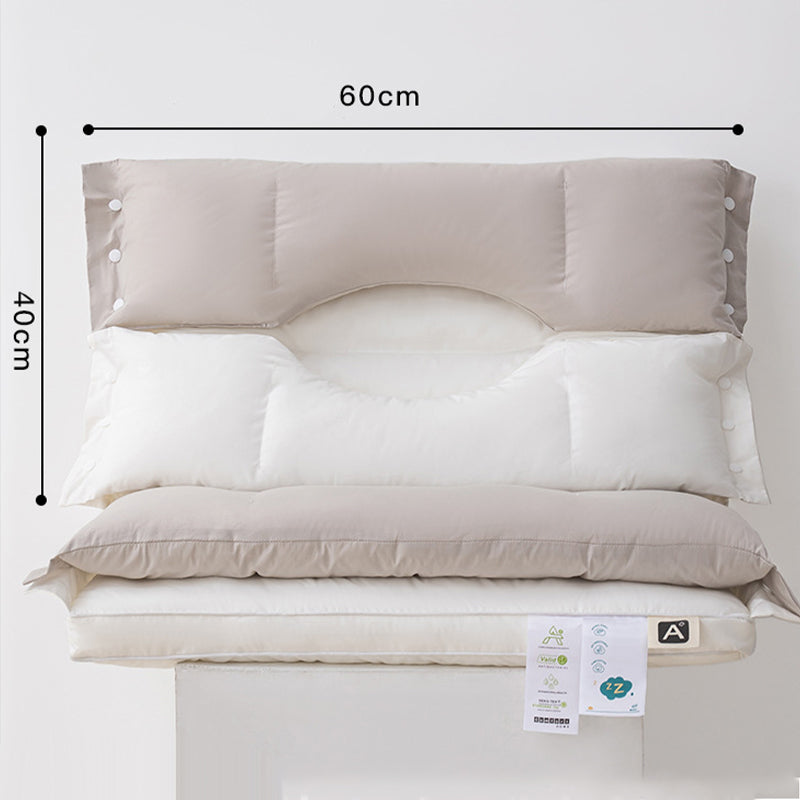 🛏️ 50 % RABATT! 💆 Zweilagiges Nackenkissen – höhenverstellbar & sanfte Stützkraft ✨