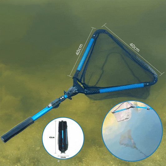 Schwimmendes Dreiecksfischernetz - faltbar & ausziehbar