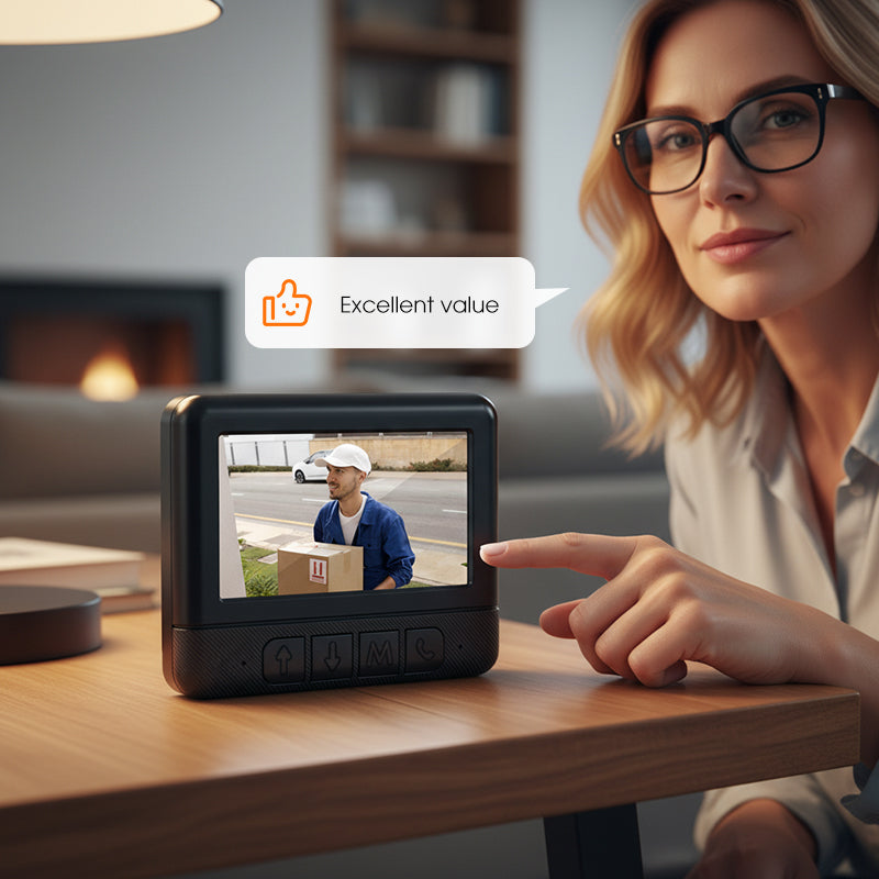 📢Mid-Season Sale: −50% nur für kurze Zeit⏰📹 Intelligente Video-Türklingel mit 4,3-Zoll-Display – kabellose Gegensprechanlage, Infrarot-Nachtsicht, HD-Aufnahme & kompatibel mit Smart-Home-Systemen 🏠