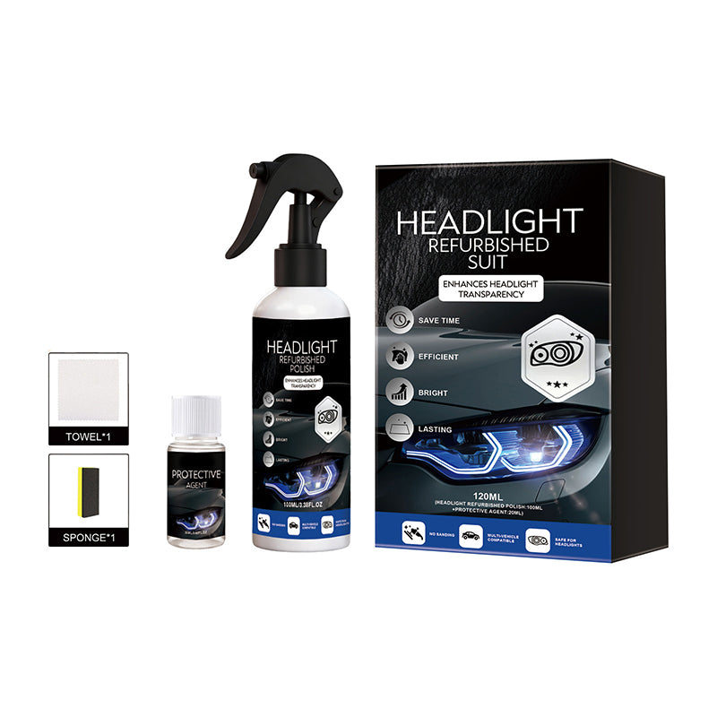 🚗 KAUFE 2, ERHALTE 1 GRATIS! 💡 Professionelles Set zur Scheinwerferaufbereitung – Entfernt Gelbstich, Stellt Klarheit Wieder Her & Einfache Anwendung ✨