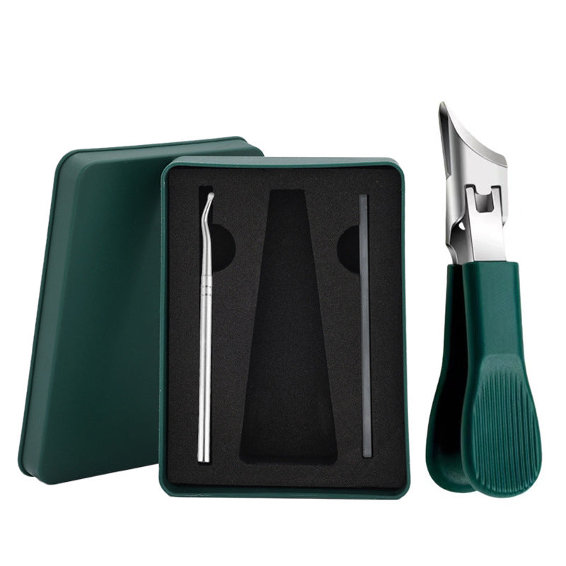 Großer Edelstahl-Nagelknipser ✂️ Schrägschnitt & Anti-Spritz für Präzises Schneiden