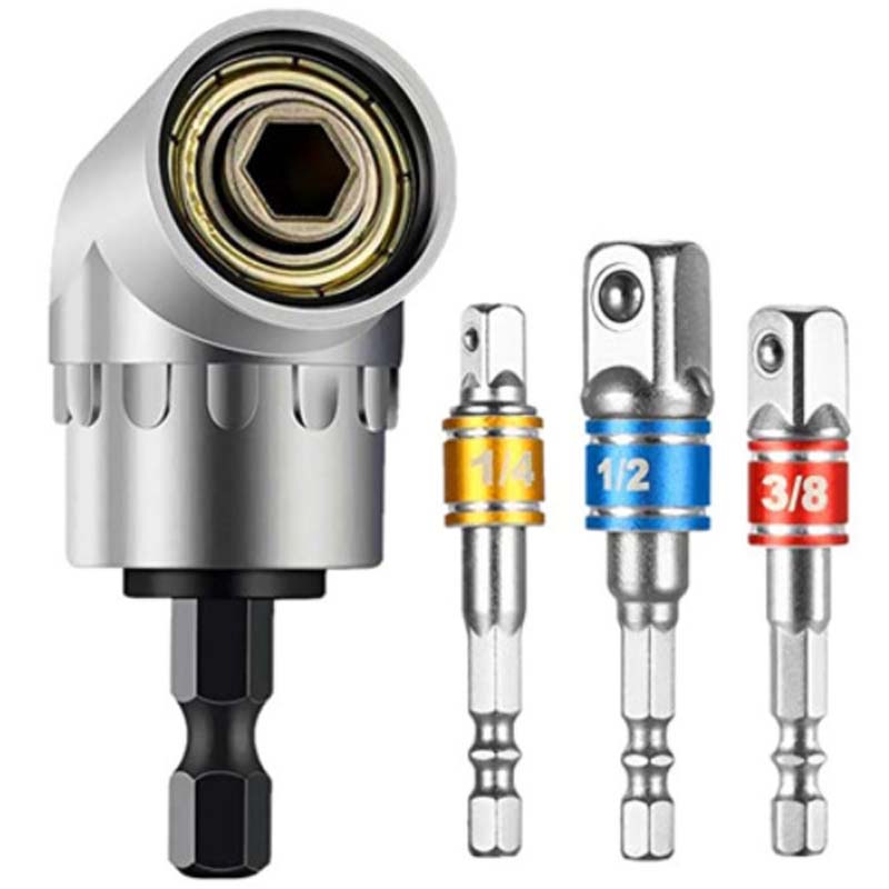 đ§ 50% RABATT! đ© 105-Grad-Winkelbohrer-Adapter-Set â FĂŒr enge Stellen & prĂ€zises Bohren â Kompatibel mit den meisten Bohrmaschinen â ideal fĂŒr Möbelbau, Elektroinstallation & Heimwerkerprojekte đ ïžâš