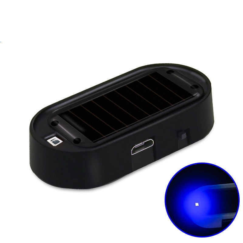 🚗 Solar-Dummy-Alarm mit LED-Blinklicht – Lichtsensor, simuliert Alarmanlage, für Auto & Innenraum