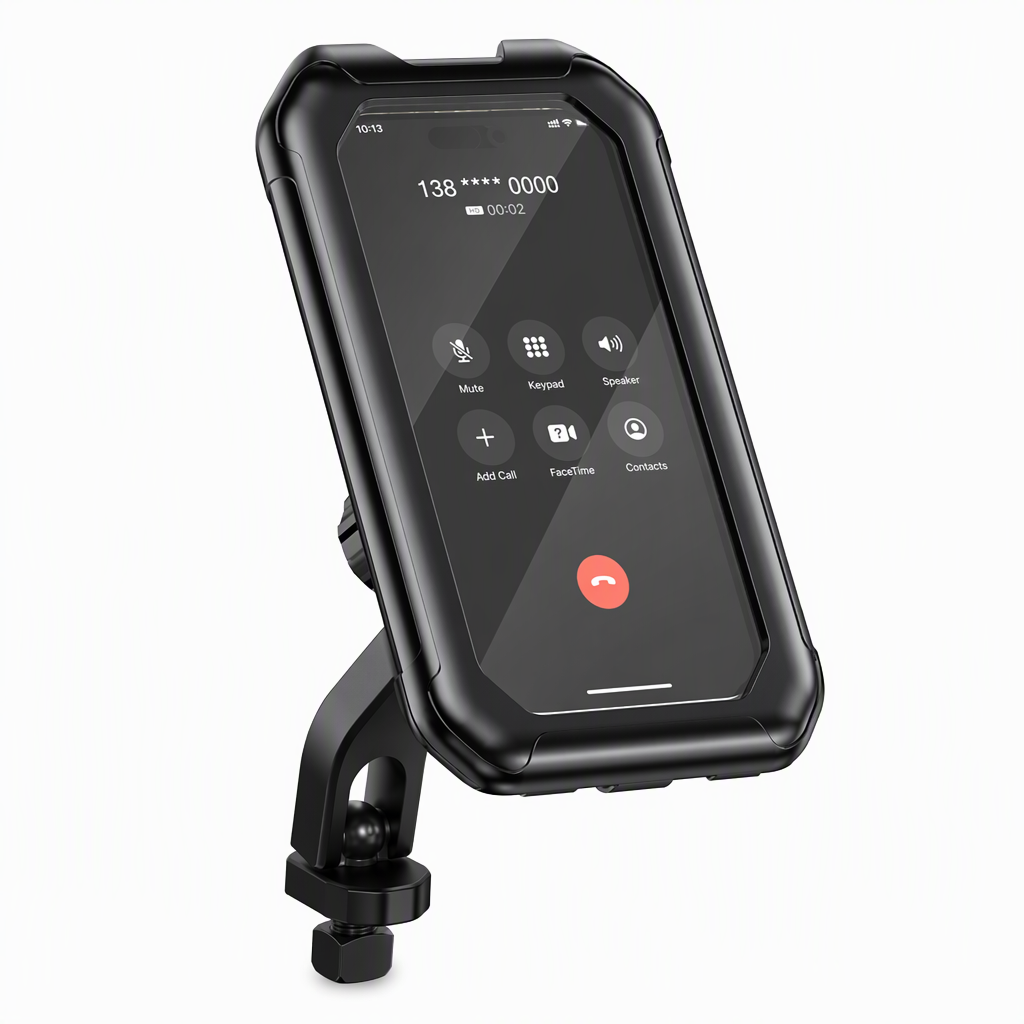 🏍️ 50 % Rabatt! Wasserdichte Handyhalterung für Motorrad & Fahrrad – 360° drehbar mit Touchscreen-Funktion