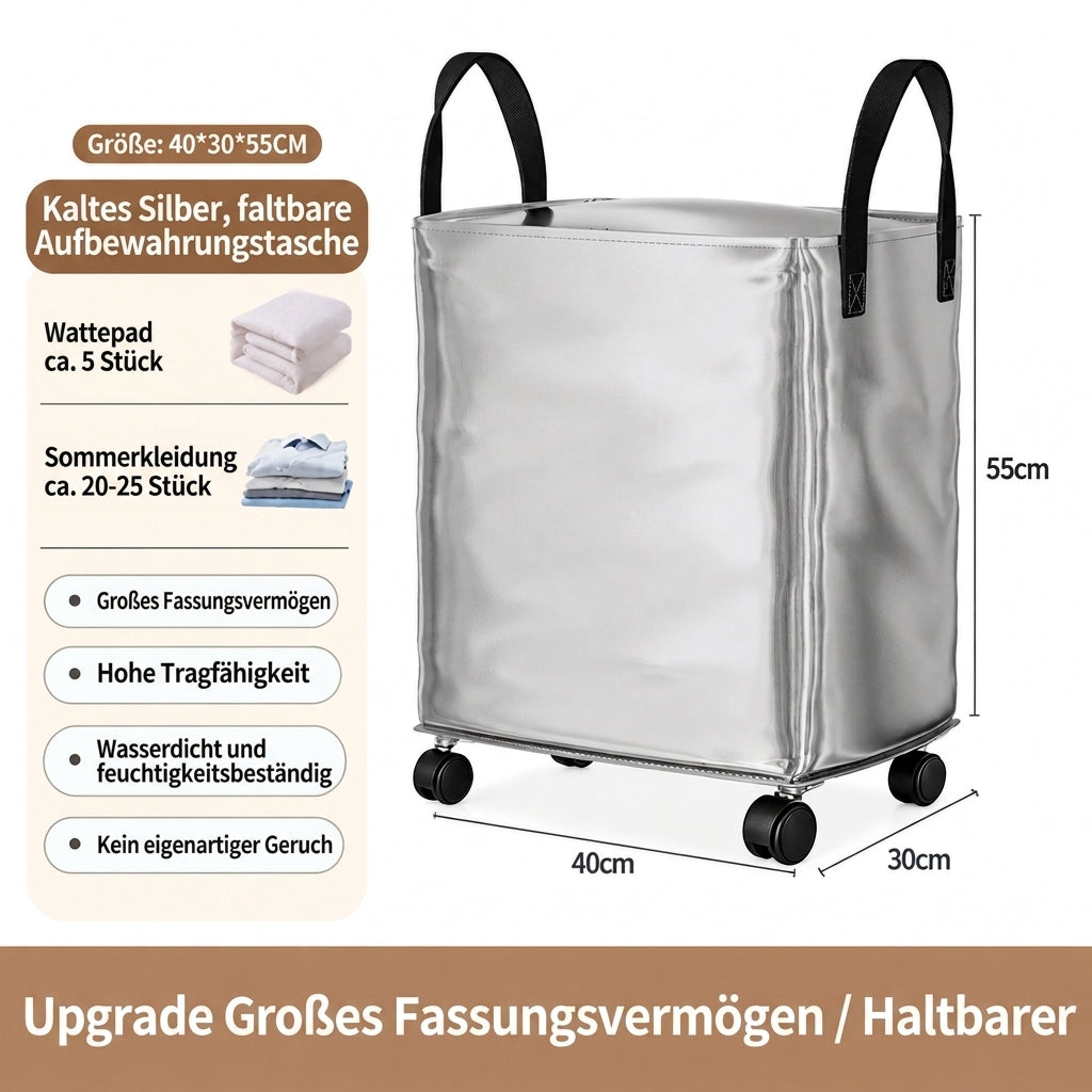 📦 50% RABATT! 🧳 Faltbare Umzugstasche mit Rädern – Wasserdicht & große Kapazität ✨