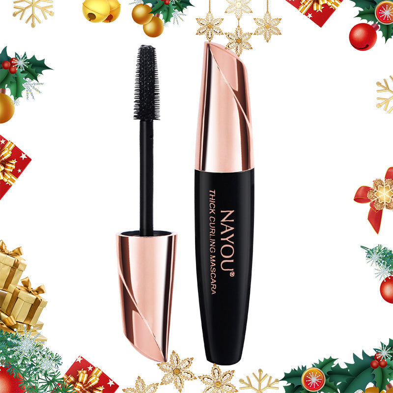 Wimpernverlängerung, dicke, lockige schwarze Wimperntusche