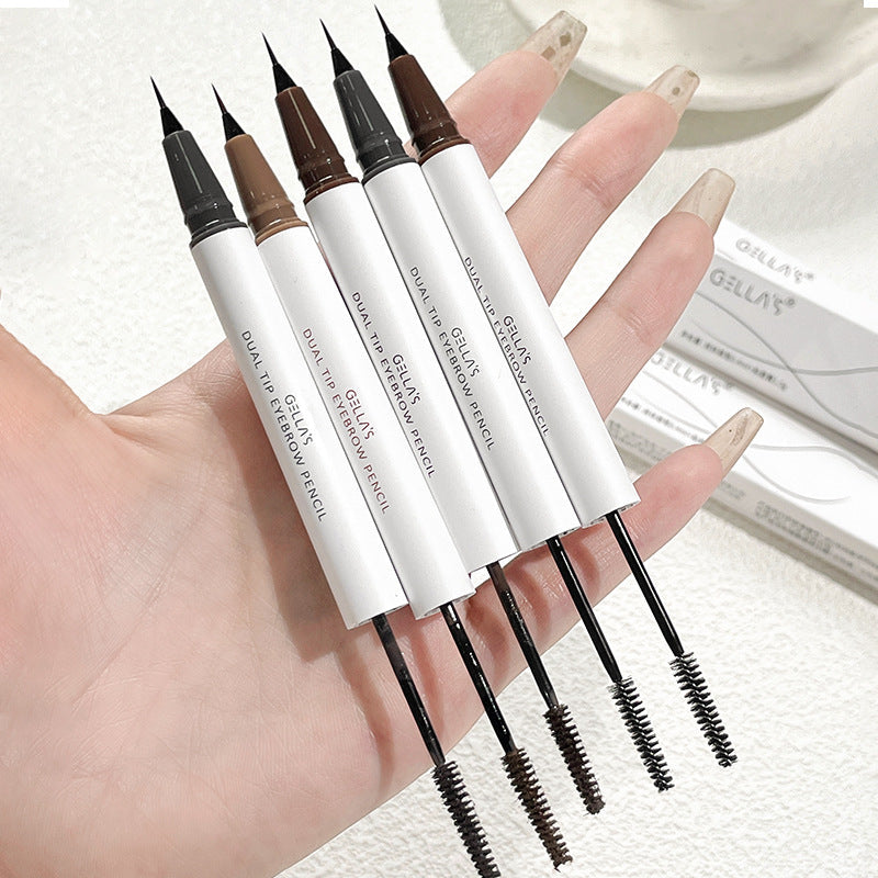 🔥Ideales Geschenk✨ - Wasserfester Augenbrauenstift und Augenbrauen-Mascara mit zwei Enden