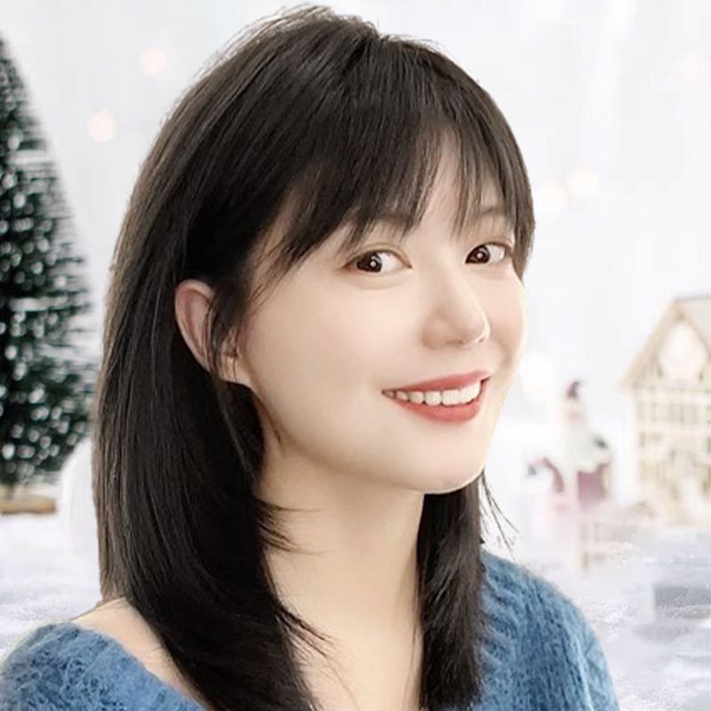 Perfektes Geschenk! Clip-in Air Bangs Haarteil