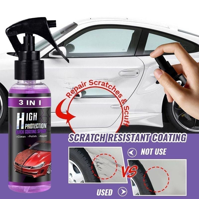 💥3-IN-1 Hoher Schutz Schnelles Auto-Beschichtung Spray