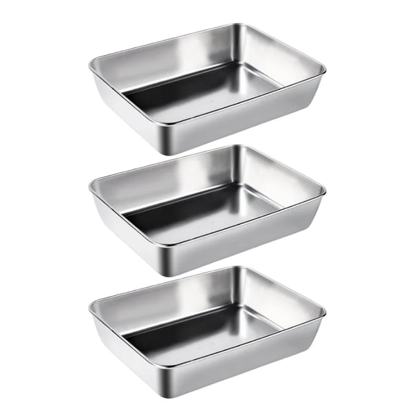 🎁 50% - Quadratische Platte aus Edelstahl（Mit Deckel）