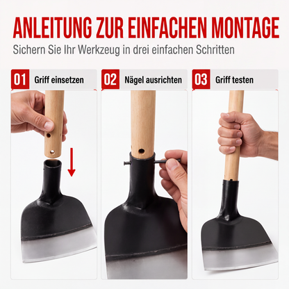 Robuster Stahl-Garten-Jätehackenkopf für Landwirtschaft und Gartenbau