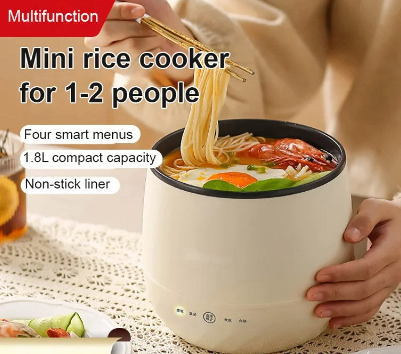 🔥 Nur für kurze Zeit!🍚Mini Reiskocher mit Antihaftbeschichtung – Kompakt, tragbar und ideal für 1–2 Personen