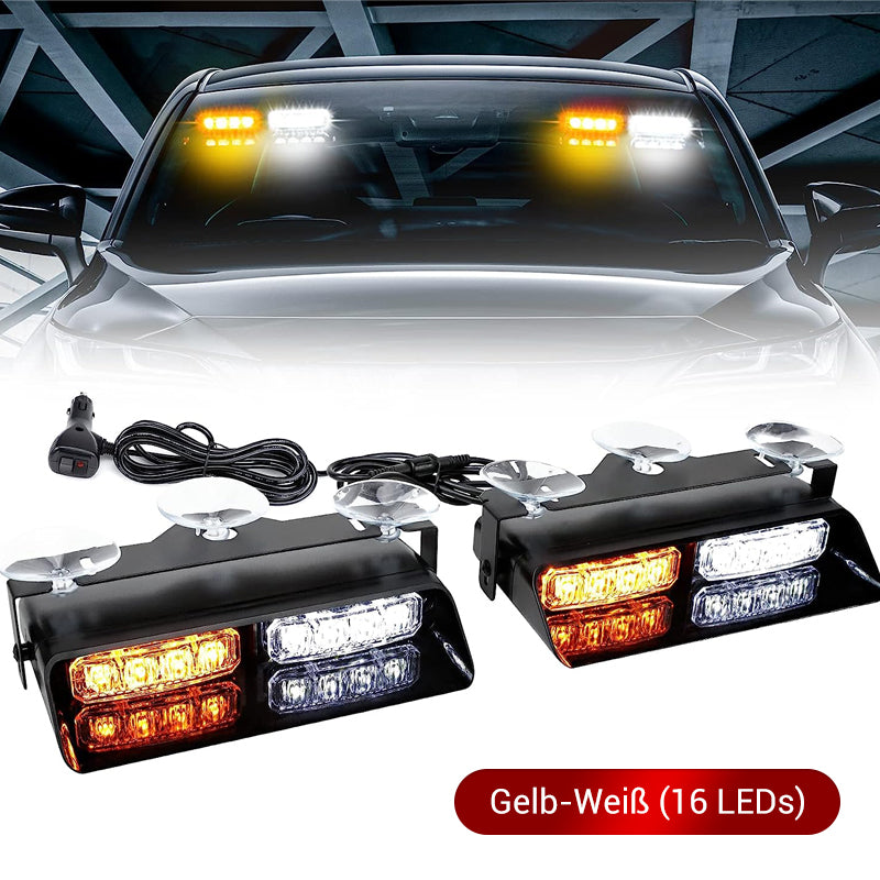 🎉🛍️ Heiße Aktion – 50 % Rabatt! 🚗 Windschutzscheiben-Stroboskop-Warnleuchte mit Saugnapf
