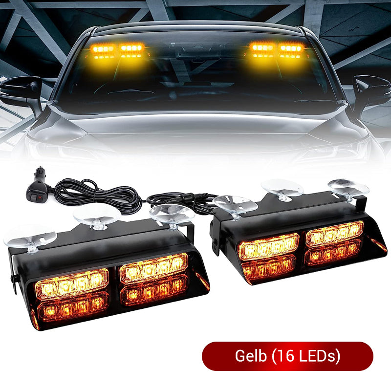 🎉🛍️ Heiße Aktion – 50 % Rabatt! 🚗 Windschutzscheiben-Stroboskop-Warnleuchte mit Saugnapf