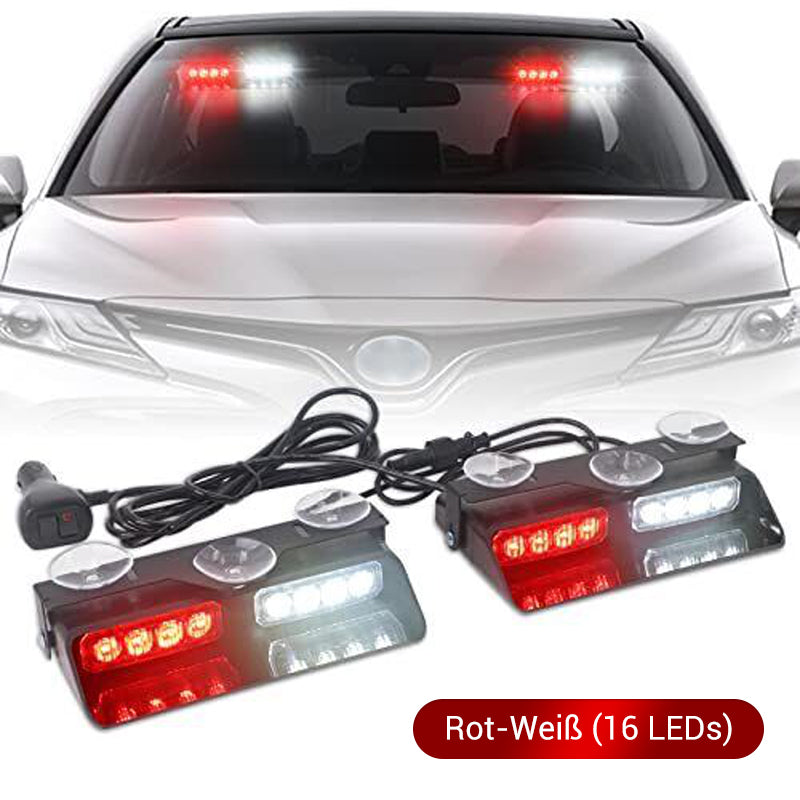 🎉🛍️ Heiße Aktion – 50 % Rabatt! 🚗 Windschutzscheiben-Stroboskop-Warnleuchte mit Saugnapf