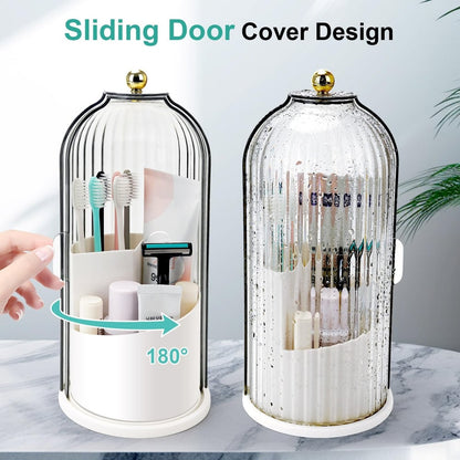 🌸 Make-up-Pinsel-Organizer mit Schiebedeckel – Wandmontage, staubdicht, platzsparend – 50% Rabatt jetzt!