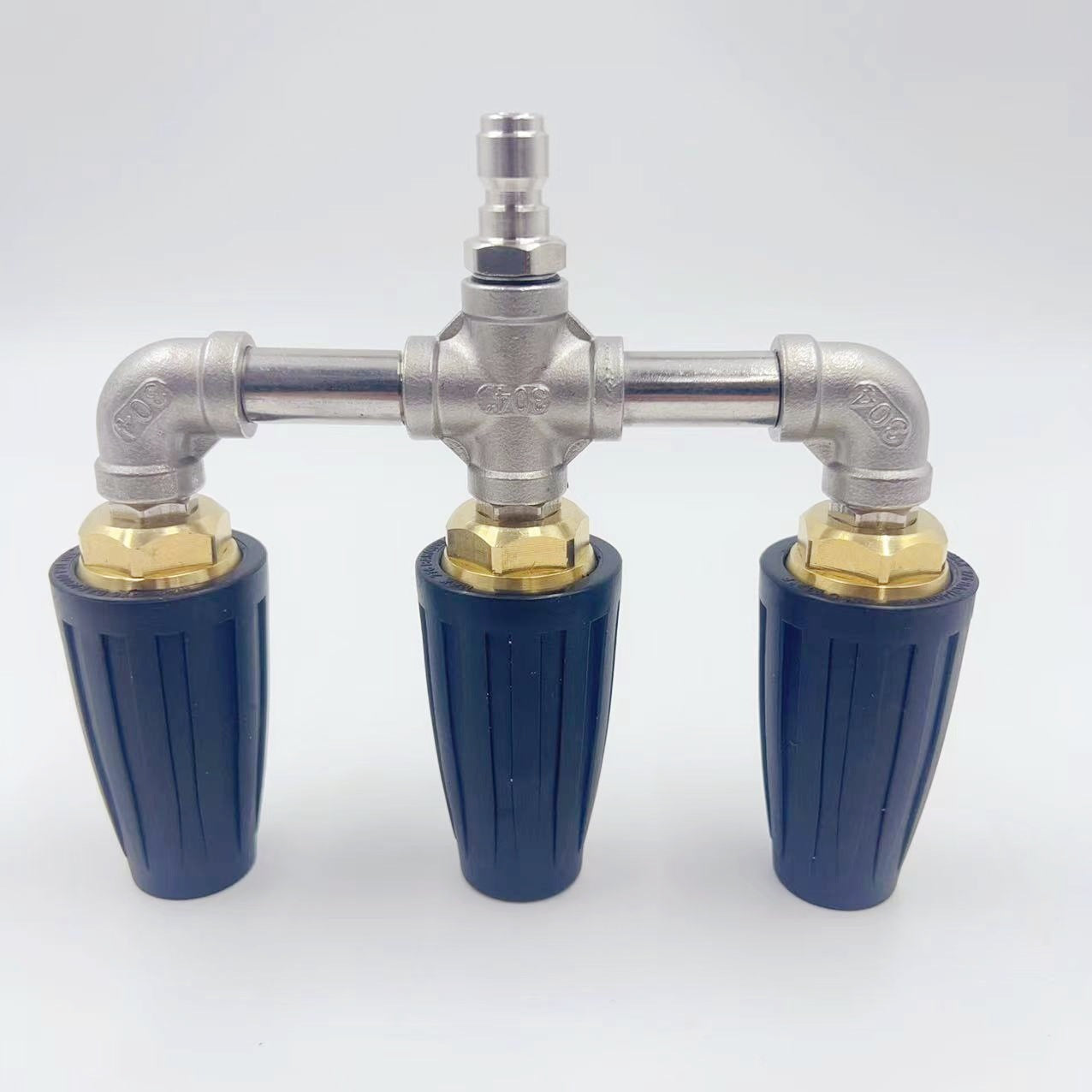 Dual -Turbo -Düse aus rostfreiem Stahl für Druckwaschmaschinen