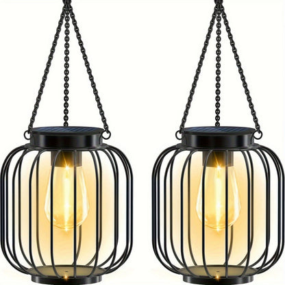 ✨Solar Hängelampe für Garten & Terrasse – Wetterfeste Metall-Laterne für Stimmungsvolle Außenbeleuchtung