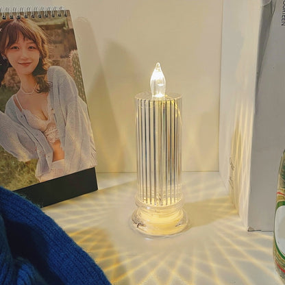 🔥Letzter Tag 49 % Rabatt🎁Set mit 4 LED-Kristallkerzenleuchtern