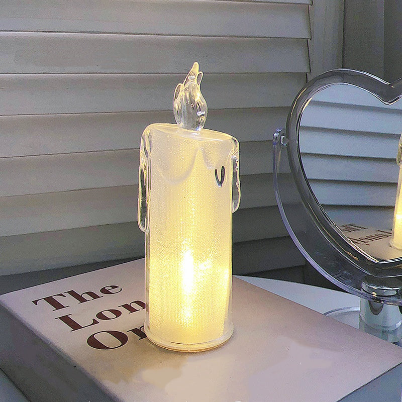 🔥Letzter Tag 49 % Rabatt🎁Set mit 4 LED-Kristallkerzenleuchtern