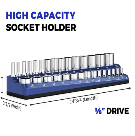 🔧 50% RABATT! 🧲 Magnet-Steckschlüsselhalter-Set – Farblich Sortiert, Spart Platz & Hält Werkzeuge Sicher 📦