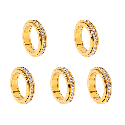 🎊 Zeitlich begrenztes Angebot: 57 % Rabatt ⏰💖 Drehbarer Zirkonia-Ring aus Titanstahl💍