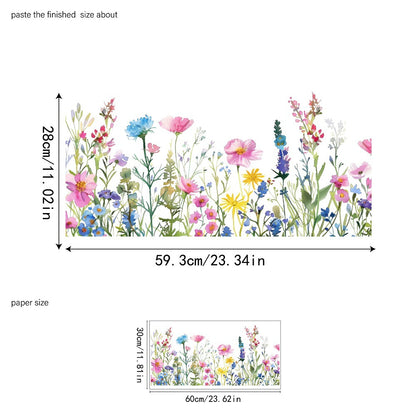 ✨LETZTER TAG VERKAUF 50 % RABATT!💐Bunter Blumenstrauß-Fensteraufkleber🖼️