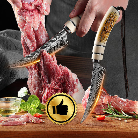 💝Neujahrsangebote💝Scharfe Geweih-Ausbeinmachete mit Machete und Geschenkbox