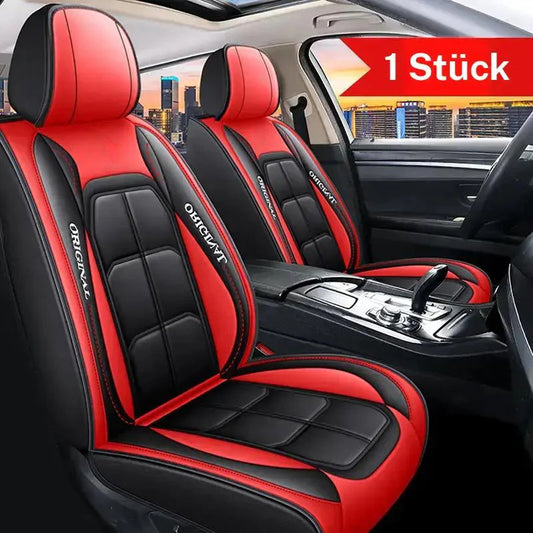 PU-Leder-Autositzbezüge, Frontsatz, universell passend für Limousinen, SUVs und Lastwagen