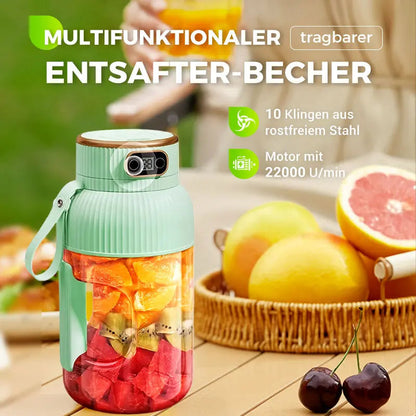 💥Heißer Verkauf ❄️Multifunctional Tragbare Saftpresse Tasse mit Digitalanzeige