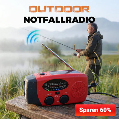 📻 60% RABATT! ☀️ Notfallradio – Solar & Kurbelbetrieb, USB-Ladung, Wetteralarm & Robust für Outdoor/Krise 🔋