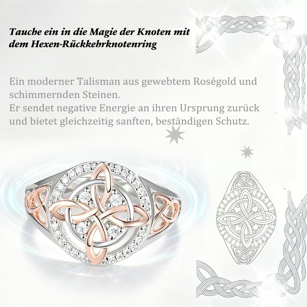 🔮💍Handgefertigter „Hexenknoten“-Ring – Ein symbolisches Schmuckstück für Deine Liebsten💞