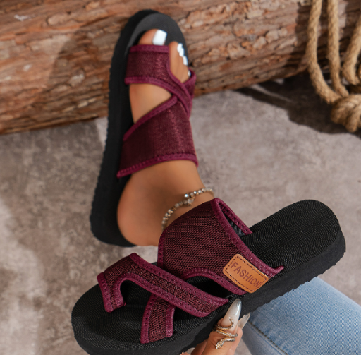 🏆🩷Frauen Komfort-Netz-Slider-Sandalen – 50% RABATT! Atmungsaktiv, rutschfest & perfekt für Freizeit, Strand & Alltag