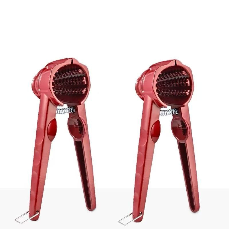 🔥 50 % RABATT! ✨ Leichter manueller Nussknacker – Spritzschutz, Aluminium und Edelstahl, einfach zu verwenden für Nüsse und Mandeln 🥜⚙️