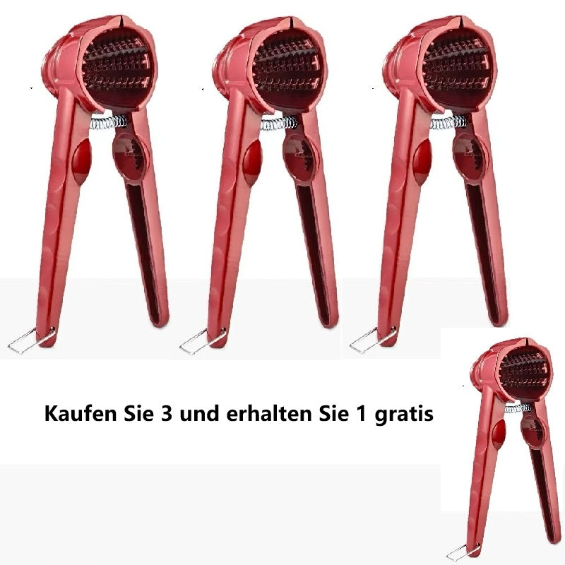 🔥 50 % RABATT! ✨ Leichter manueller Nussknacker – Spritzschutz, Aluminium und Edelstahl, einfach zu verwenden für Nüsse und Mandeln 🥜⚙️