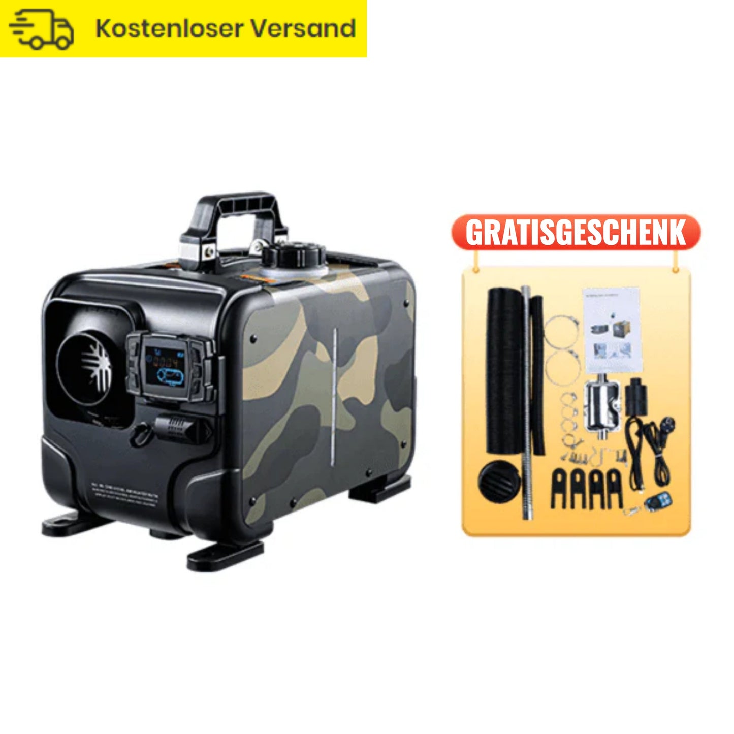 📢📢60 % RABATT!!⏰8-kW-Dieselheizung, 12 V/24 V All-in-One-Diesel-Luftheizung, Bluetooth-APP-Steuerung, Fernbedienung und Display, CO-Alarm, schnelle Beheizung
