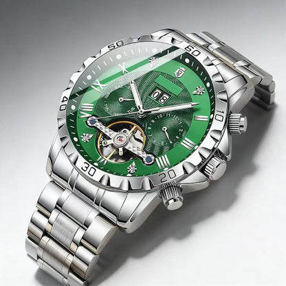 Herren-Skelett-Automatik-Mechanikuhr