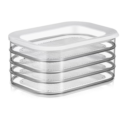 🥗 50% RABATT! 🧊 Frischhaltedose mit Deckel – Transparent, für Kühlschrank & Gefrierfach ✨