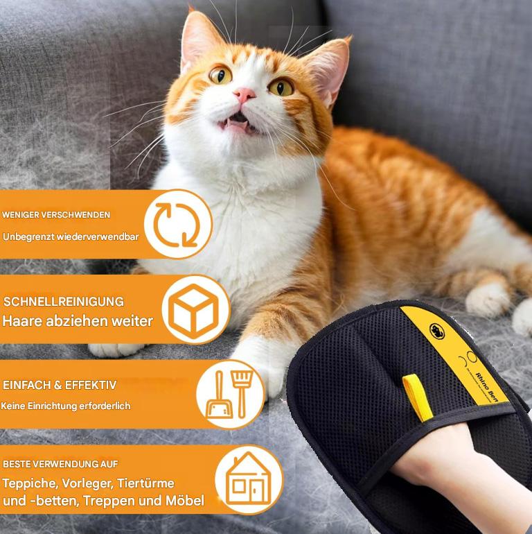 🔥Letzter Tag🐶🐱Antistatische Handschuhe zum Entfernen von Tierhaaren