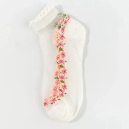 🌺Blumige Spitzensocken für Damen, Frühjahr/Sommer