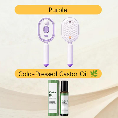 🔥NUR AM LETZTEN TAG IM ANGEBOT !! 🔥ProGlide™🇬🇧 Kopfhaut-Massagekamm 💆‍♀️ – Selbstreinigend 🧼, verfilzungsfrei ✂️ & Anti-Frizz-Haarbürste mit beruhigendem Sprühnebel 💨✨ | Perfekt für trockenes, sprödes Haar 💧🌟
