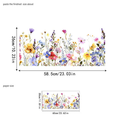 ✨LETZTER TAG VERKAUF 50 % RABATT!💐Bunter Blumenstrauß-Fensteraufkleber🖼️