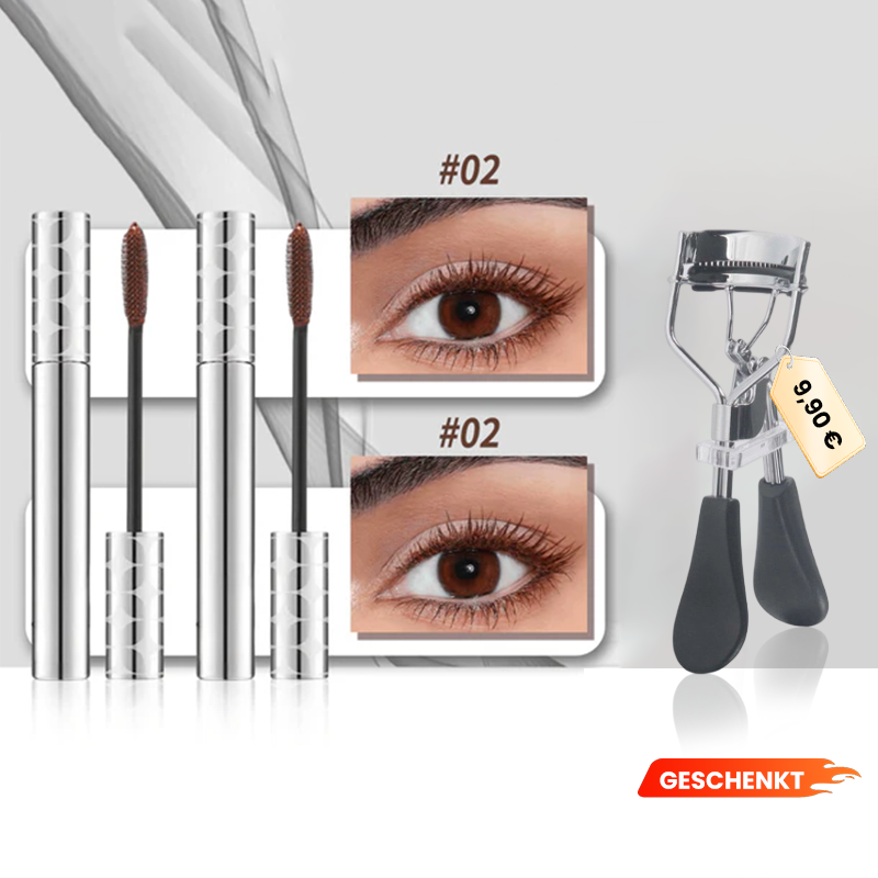 💖Letzter Tag: 2 zum Preis von 1💖Tubing Mascara Schwarz & Braun Duo für das Wimpern-Make-up