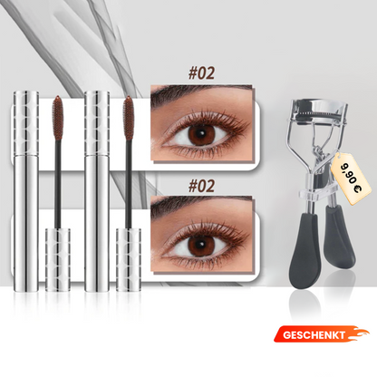 💖Letzter Tag: 2 zum Preis von 1💖Tubing Mascara Schwarz & Braun Duo für das Wimpern-Make-up
