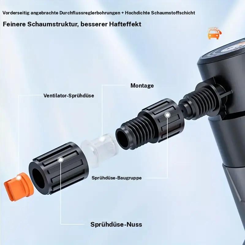 ✨🚿 Elektrische Hochdruck-Schaumpistole mit XXL-Tank & langer Akkulaufzeit – für Auto, Haushalt & Küche 🧼💪 kraftvolle Multifunktionsreinigung auf hohem Niveau！