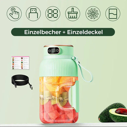 💥Heißer Verkauf ❄️Multifunctional Tragbare Saftpresse Tasse mit Digitalanzeige