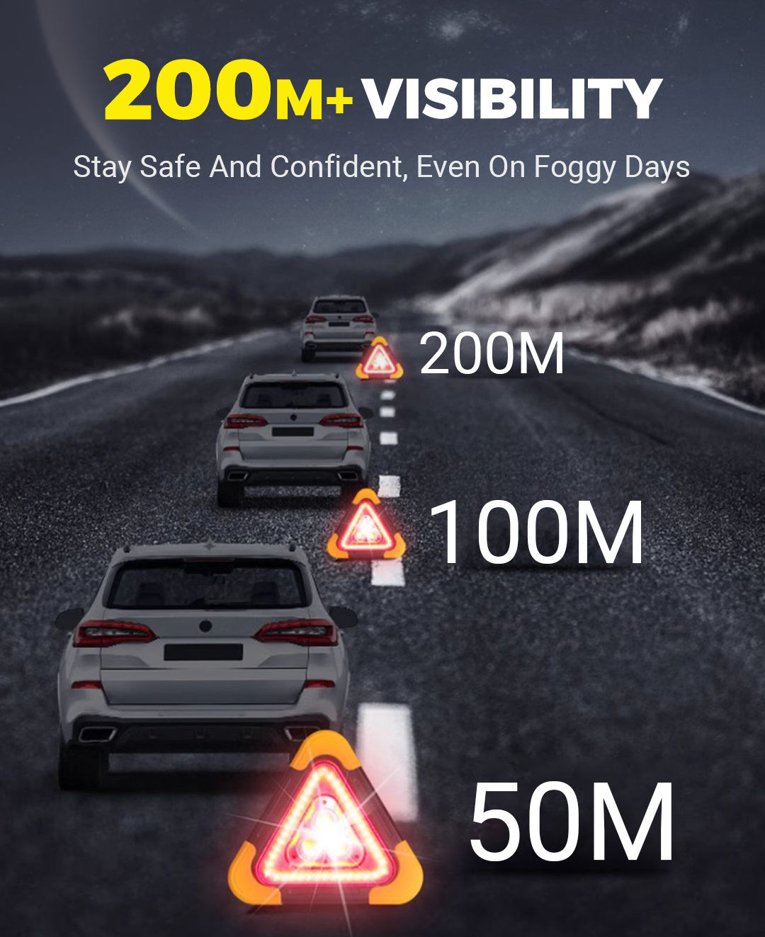 📢📢50 % Rabatt!! ⏰ 3D Notfallwarnleuchte mit COB-LED – Straßensicherheit + Powerbank-Funktion + Vielseitig nutzbar! ✨