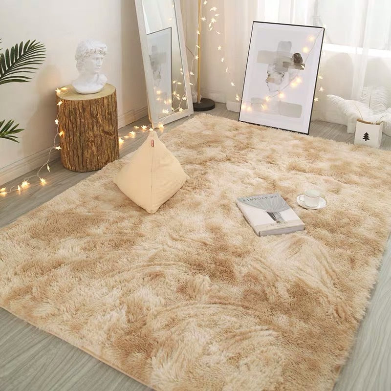 🌈 50 % RABATT! Flauschiger Farbverlauf-Teppich – Kuschelweich, rutschfest & waschbar für ein gemütliches Zuhause 🏡✨