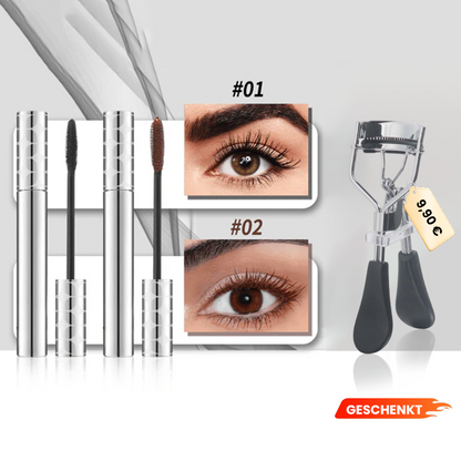 💖Letzter Tag: 2 zum Preis von 1💖Tubing Mascara Schwarz & Braun Duo für das Wimpern-Make-up